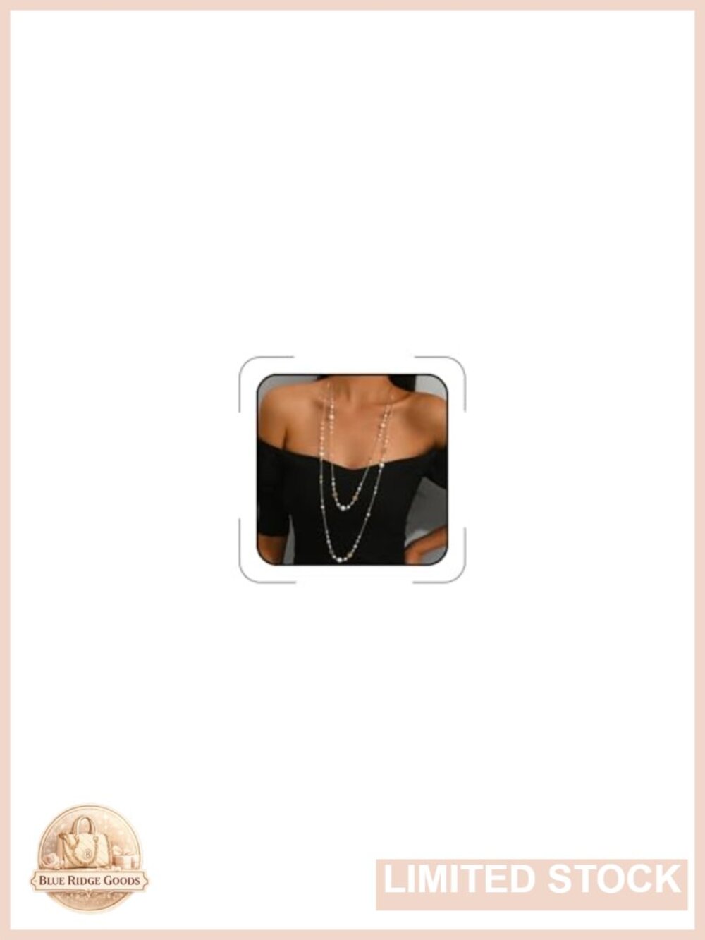 Dainty Pearl Long Chain Necklace Boho Layered Statement Sweater Necklace